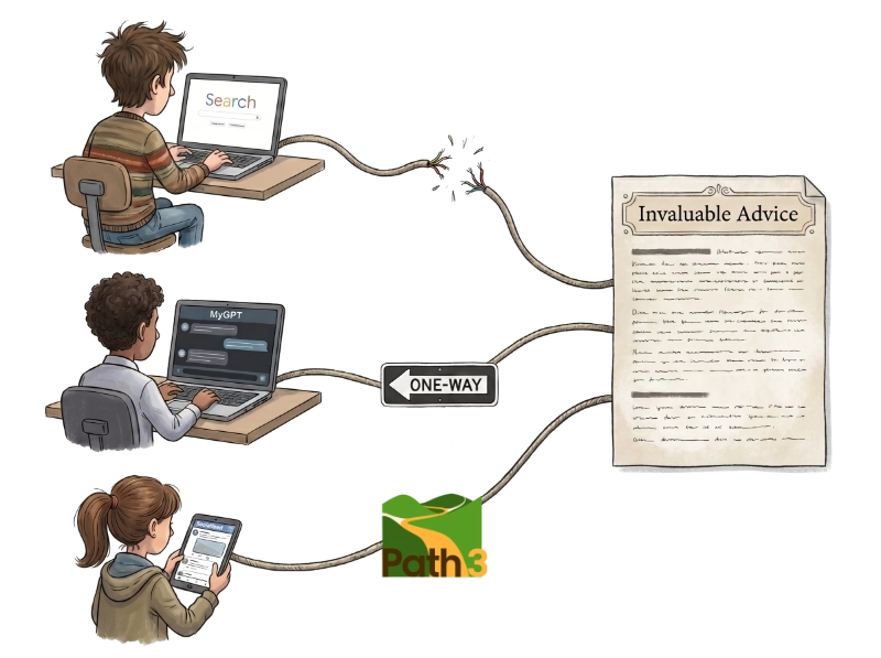 Illustration of the Path3 interface: Increase Your Impact